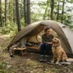 kamperen met de hond